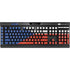 Czech Republic Flag Distressed K95 RGB PLATINUM Mechanical Gaming Keyboard Skin